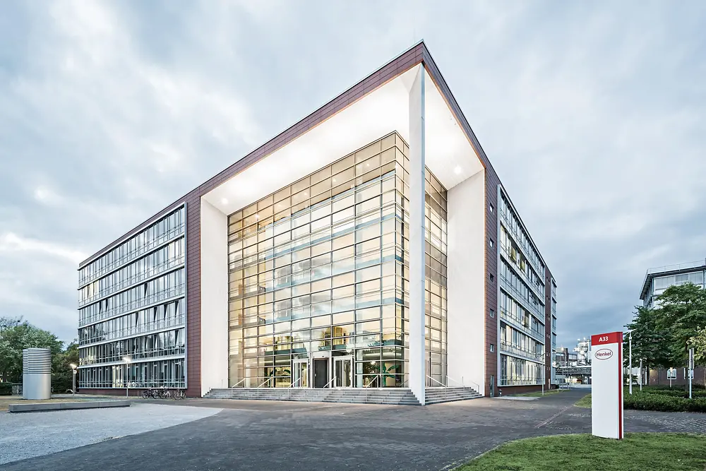 Edificio en la sede central de Henkel en Düsseldorf